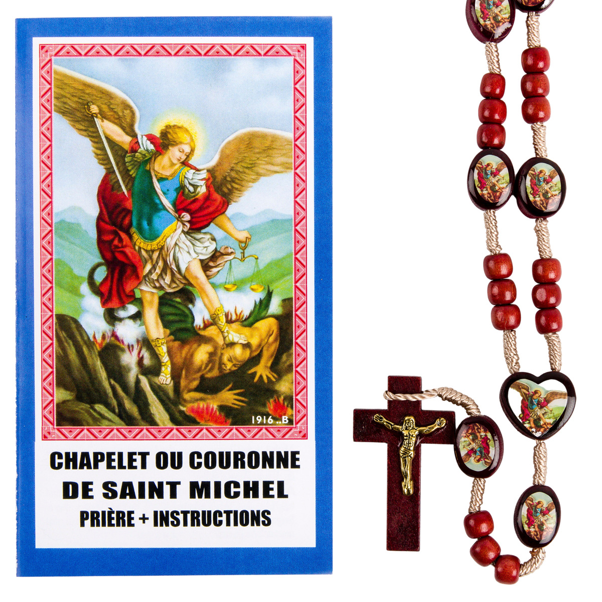 Chapelet ou couronne de Saint Michel : Chapelet + prière + instructions 